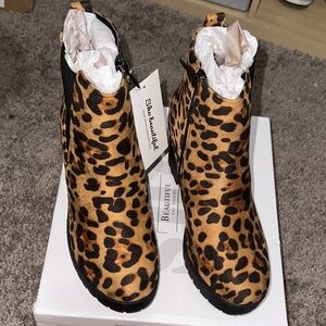 Stylish Leopard Print Ankle Booties